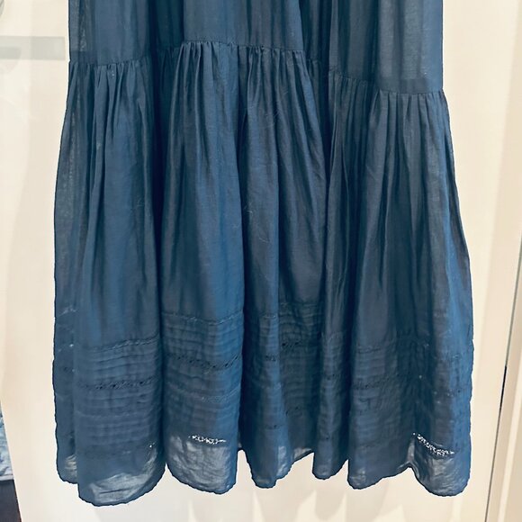 Veronica Beard Satori Eyelet Blue Short Sleeve Maxi Dress | Size 0 - Picture 11 of 16